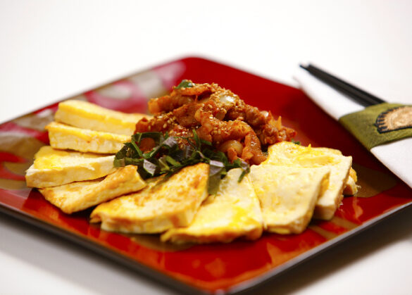 Stir fry pork and tofu