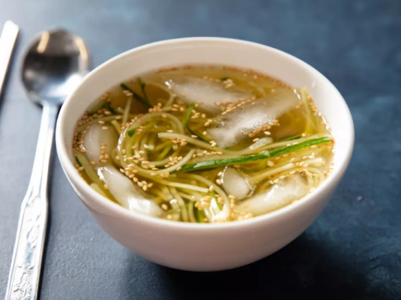 Korean Cold Cucumber Soup - 오이냉채
