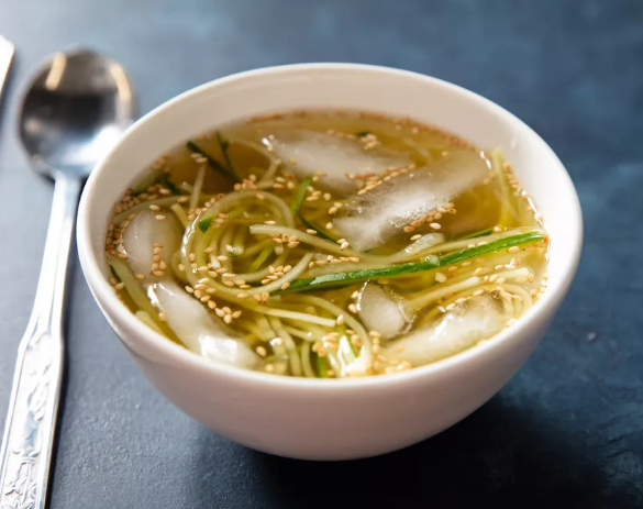 Korean Cold Cucumber Soup - 오이냉채